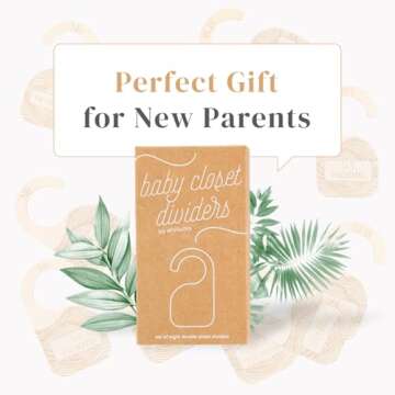 Whitluck's Wooden Closet Dividers for Baby Clothes Organization