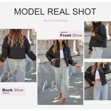 Dokotoo Women's Puffer Jacket - Warm Casual Winter Wear