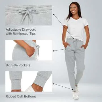 BottomLine 3 Pack Sweatpants Women, Comfortable Womens Sweatpants, Fleece Womens Joggers (Available in Plus)