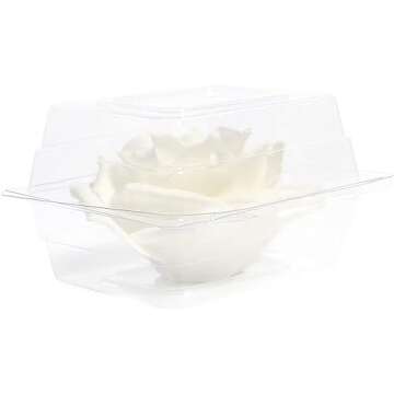 Bright Creations 20-Pack Clear Plastic Corsage Boxes for Flowers, Weddings, and Proms (4.9 x 4.1 x 3 In) - Corsage Box