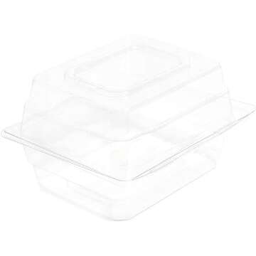 Bright Creations 20-Pack Clear Plastic Corsage Boxes for Flowers, Weddings, and Proms (4.9 x 4.1 x 3 In) - Corsage Box