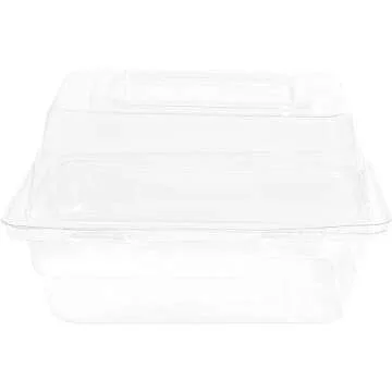 Bright Creations 20-Pack Clear Plastic Corsage Boxes for Flowers, Weddings, and Proms (4.9 x 4.1 x 3 In) - Corsage Box