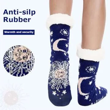 THREE POODLE Wearable Blanket Hoodie and Slipper Socks Set