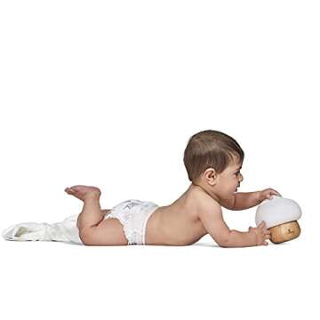 Neeny Night Light for Kids – Silicone & Wood Nightlight for Nursery Decor - 16 Color Remote Control Round LED Table Lamp - Adjustable Brightness & RGB Colors - USB Powered - Cozy Child Bedroom