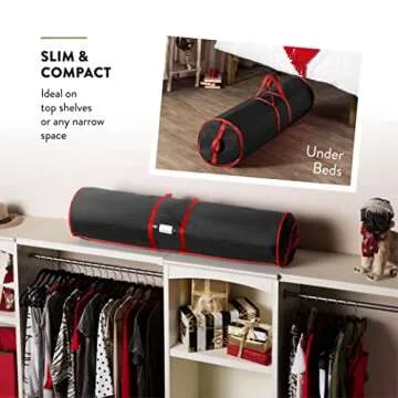 Zober Gift Wrap Organizer - Holds 20 Rolls & More