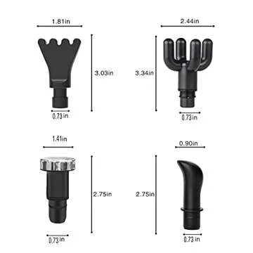 KOFOHO 12-Pack Massage Gun Attachments for Muscle Relief