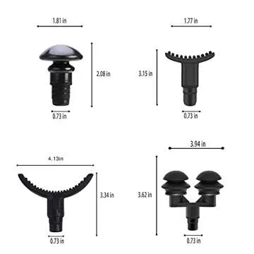 KOFOHO 12-Pack Massage Gun Attachments for Muscle Relief