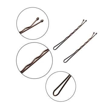 Bobby Pins Brown 330 Count Stylish Hair Pins for All