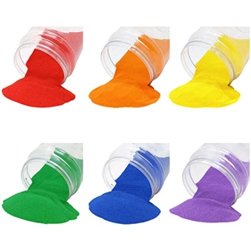 Rainbow Colored Sand for Craft and Terrarium Decor 6lb