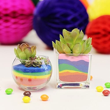 Rainbow Colored Sand for Craft and Terrarium Decor 6lb