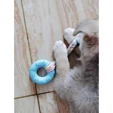 CAMITER 7pcs Colorful Dog Chew Toys Set for Puppies