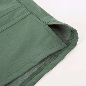 Maacie Pregnancy Golf Active Outdoor Summer Shorts Stretch Hiking Cargo Shorts Olive Green S