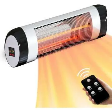 Comfort Zone Wall Mounted Patio Heater for Outdoors