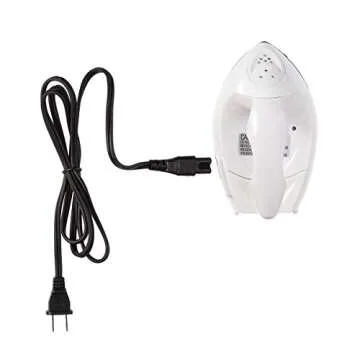 Darice Mini Crafting Electric Iron (1pc), White – Ideal for Crafting, Sewing, Quilting and More – Compact and Portable –Great for Travel, College and Touch-Ups – 120-Volt, 15-Watt, 4” High