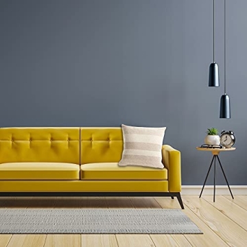 Giftcraft Textured Decorative Throw Pillow - 18x18 Beige Stripe