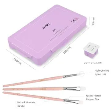 HIMI Pastel Gouache Set - 18 Colors in Jelly Cups