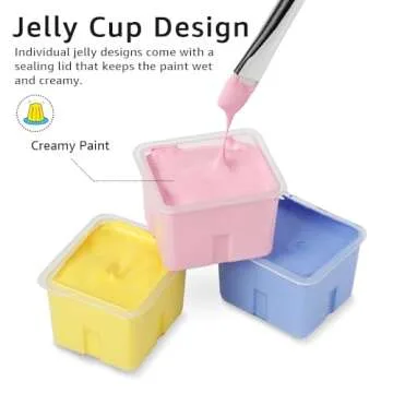 HIMI Pastel Gouache Set - 18 Colors in Jelly Cups