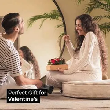 Flora Decor Box | Handmade Preserved Red Real Rose, Eternal Flowers Rose Gifts for Women, Mom, Wife and Girlfriend on Christmas, Valentines Day, Mothers Day, Anniversary, Birthday Gifts for Her