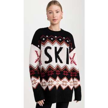 Show Me Your Mumu Women's Sweater, Ski Knit - Cozy Oversized Style
