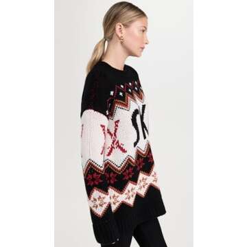 Cozy Show Me Your Mumu Women’s Ski Knit Sweater