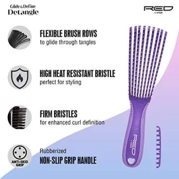 Red by Kiss Detangling Brush for Afro Hair - Style with Ease