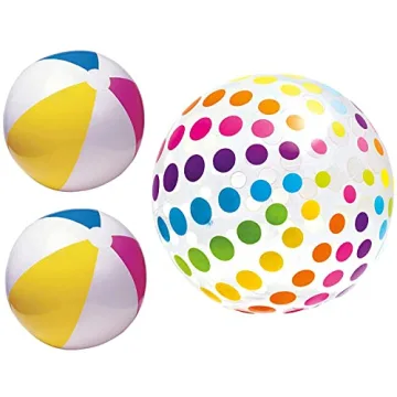 LINE42 Big Beach Ball Set - Jumbo 42 Inch & Classic Balls