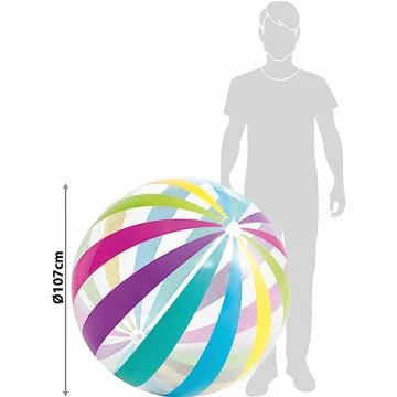 LINE42 Big Beach Ball Set - Jumbo 42 Inch & Classic Balls