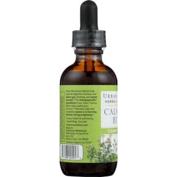 Urban Moonshine Calm Tummy Digestive Bitters, Organic Herbal Supplement with Chamomile & Ginger, 2 FL OZ (Pack of 1)