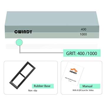 Whetstone Sharpening Stone Dual Sided 400/1000 Grit