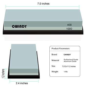 Whetstone Sharpening Stone Dual Sided 400/1000 Grit