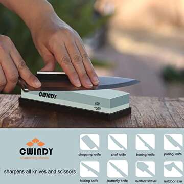 Whetstone Sharpening Stone Dual Sided 400/1000 Grit