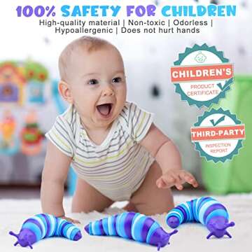 Cevioce Sensory Slug Fidget Toy – Stress Relief & Fun!