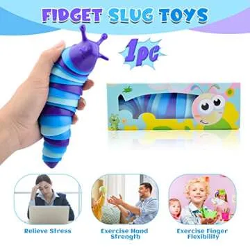 Cevioce Sensory Slug Toy – Cute Stress Relief for All Ages