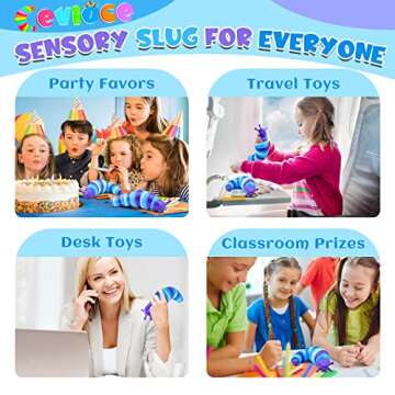 Cevioce Sensory Slug Toy – Cute Stress Relief for All Ages