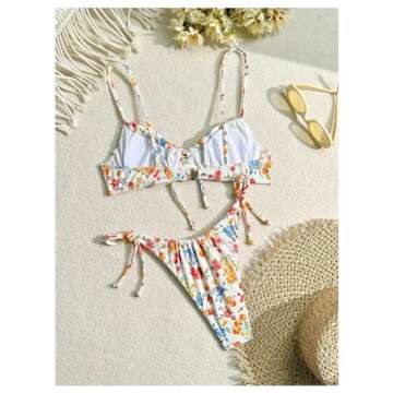 Chic MakeMeChic Women's Underwire High Cut Bikini Set