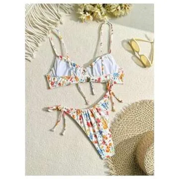 Chic MakeMeChic Women's Underwire High Cut Bikini Set