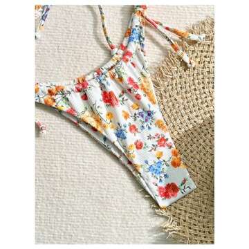 Chic MakeMeChic Women's Underwire High Cut Bikini Set