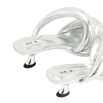 JW PEI Women's Sara Mule Heeled Sandals - Silver