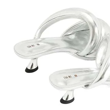 JW PEI Women's Sara Mule Heeled Sandals - Silver