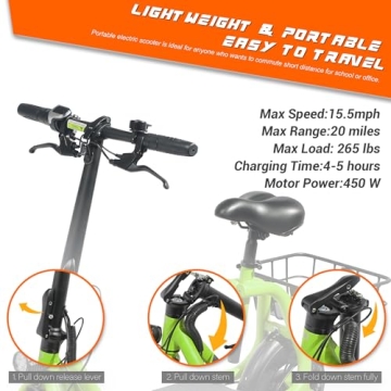 Beston Electric Scooter for Adults with Versatile Design