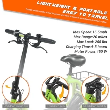 Beston Electric Scooter for Adults with Versatile Design