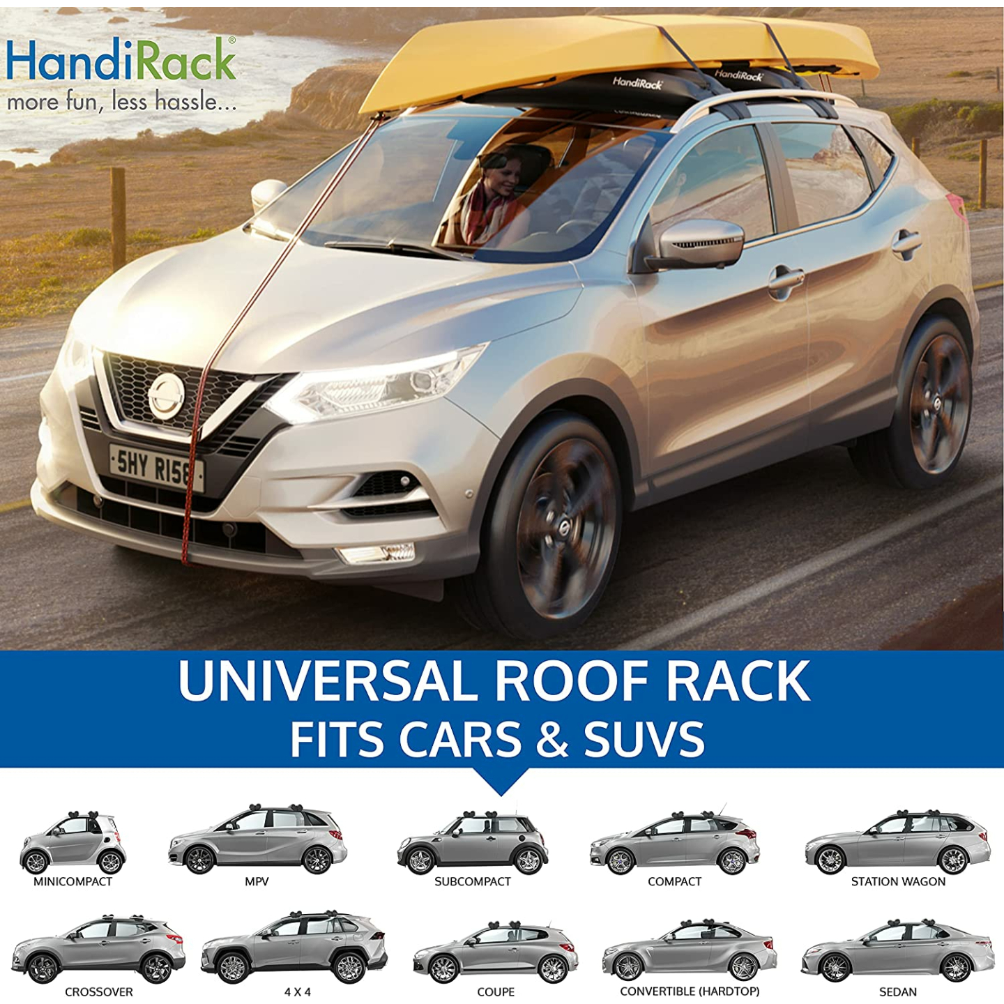 Universal Inflatable Soft Roof Rack for Kayaks