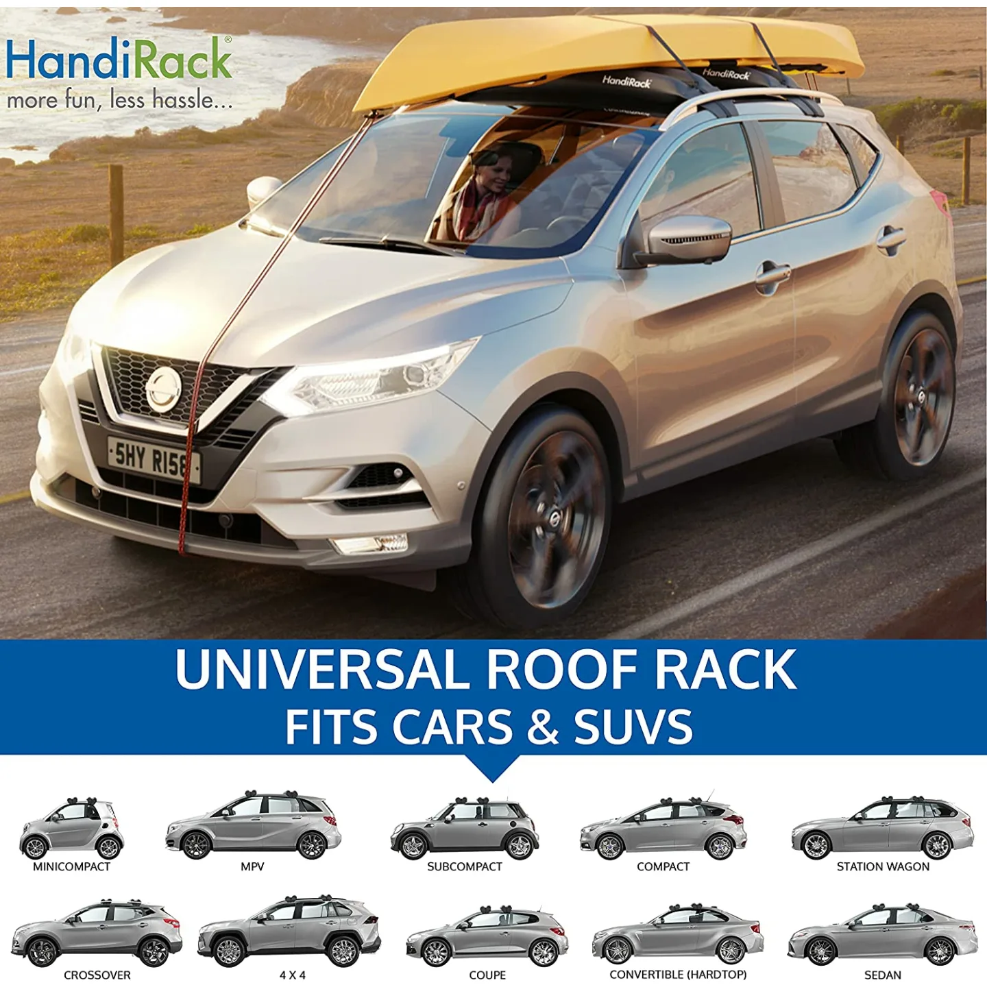 Universal Inflatable Soft Roof Rack for Kayaks