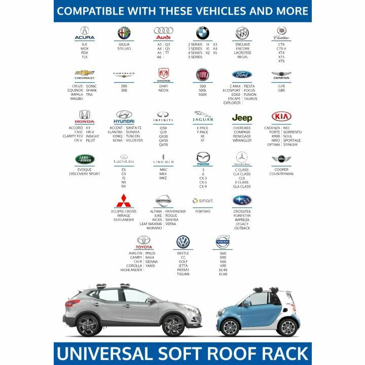 Universal Inflatable Soft Roof Rack for Kayaks
