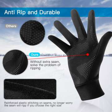 Unigear Running Gloves - Touch Screen & Anti-Slip Features