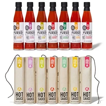 The Good Hurt Fuego: A Hot Sauce Gift Set for Hot Sauce Lover’s, Sampler Pack of 7 Different Hot Sauces Inspired by Exotic Flavors and Peppers from Around the World