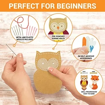 Craftorama Sewing Kit for Kids - Fun Animal Craft Set