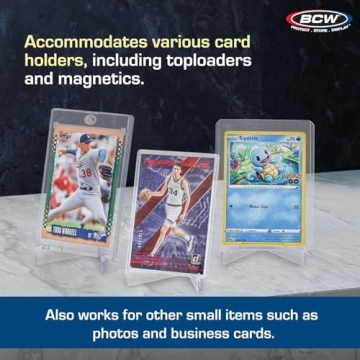 BCW Card Stands for Trading Cards and Memorabilia Display