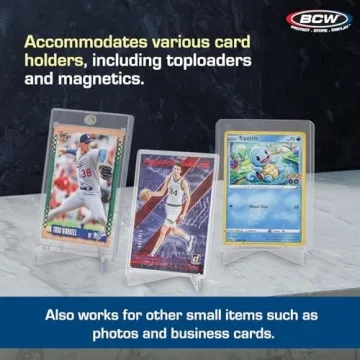 BCW Card Stands for Trading Cards and Memorabilia Display