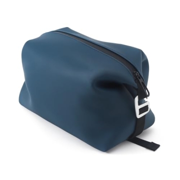 CONTAIL 6.5" 3L Silicone Toiletry Bag with 3 Mesh Pocket,Water-resistant Mens Dopp Kit,Foldable Shav...